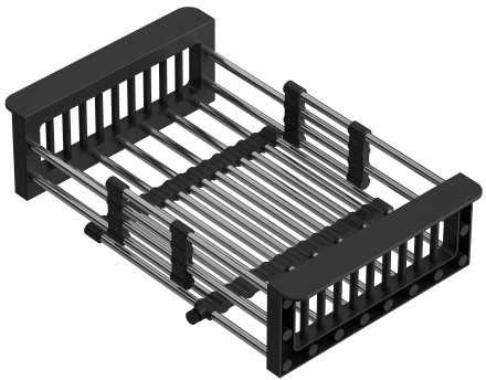 Plautuvės krepšelis Quadron B3821_BL, juodas