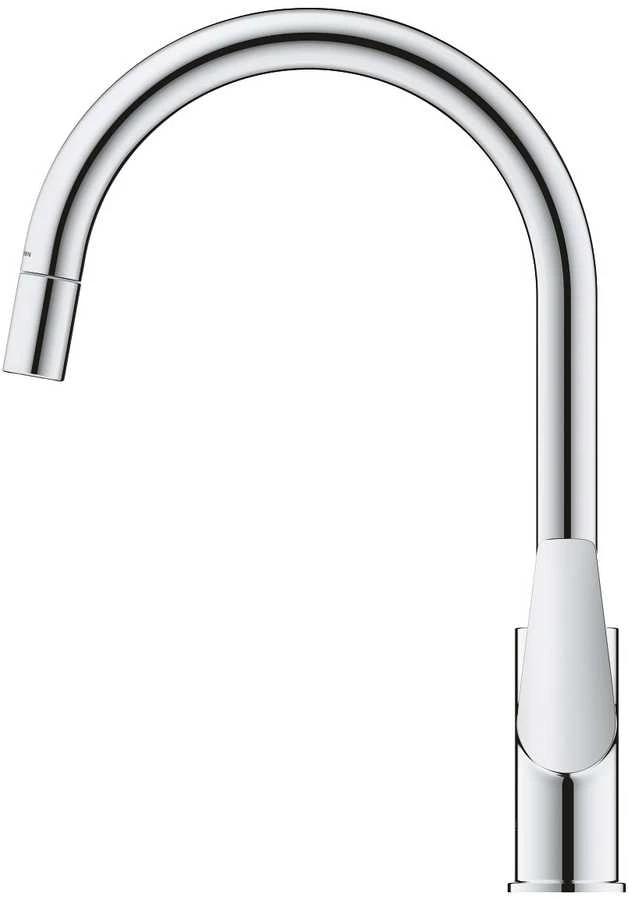 Grohe virtuves izlietnes maisītājs ar izvelkamu dušu BauEdge, hroms