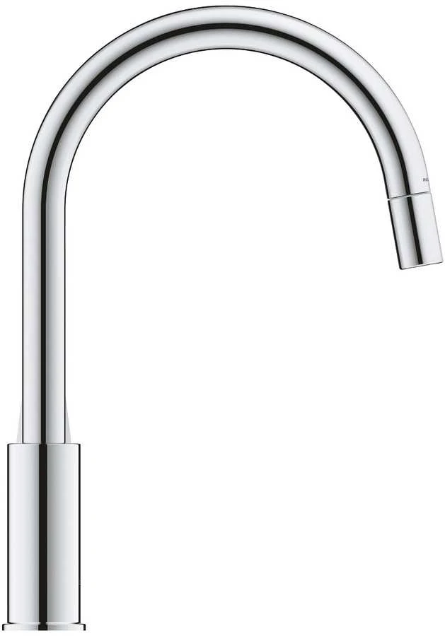 Grohe virtuves izlietnes maisītājs ar izvelkamu dušu BauEdge, hroms