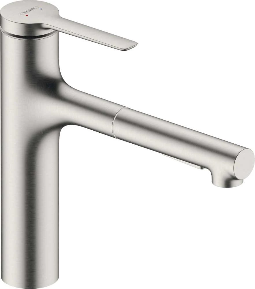 Plautuvės maišytuvas su ištraukiama žarna Hansgrohe Zesis M33, 74801800,