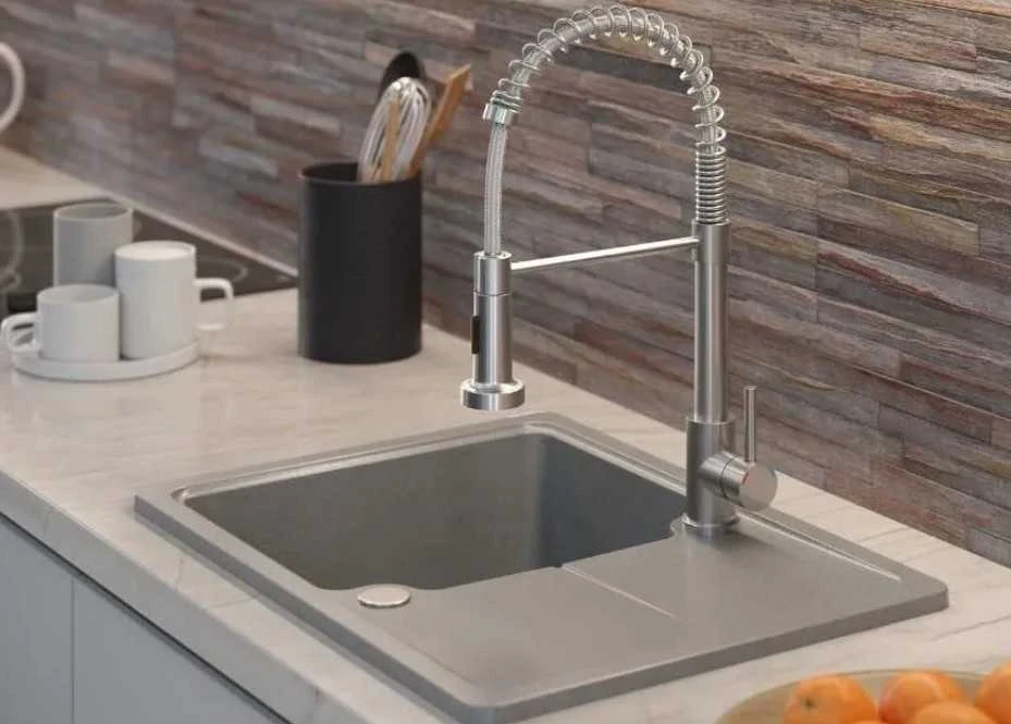 Plautuvės maišytuvas su lanksčia žarna Quadron SALMA, 52137BS