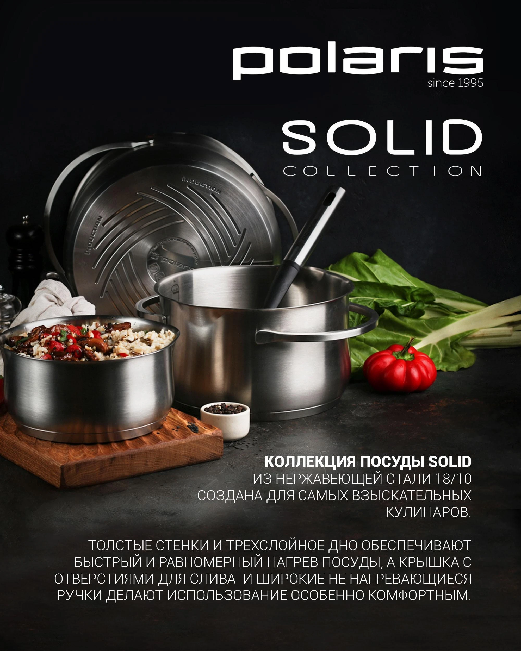 Polaris Puodas Solid-16SP nerūdijantis plienas, 1,5L