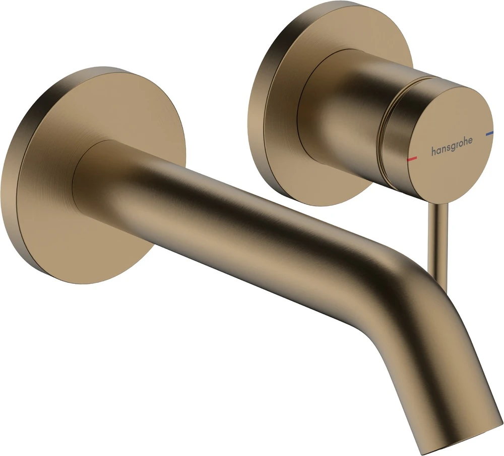 Hansgrohe Sieninis praustuvo maišytuvas Tecturis S EcoSmart+ 16,5cm, bronzos spalvos