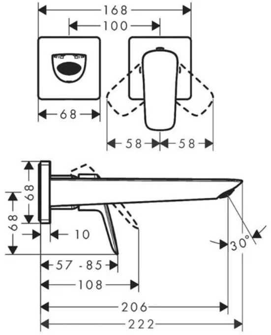 Potinkinis praustuvo maišytuvas Hansgrohe Logis, 71256670