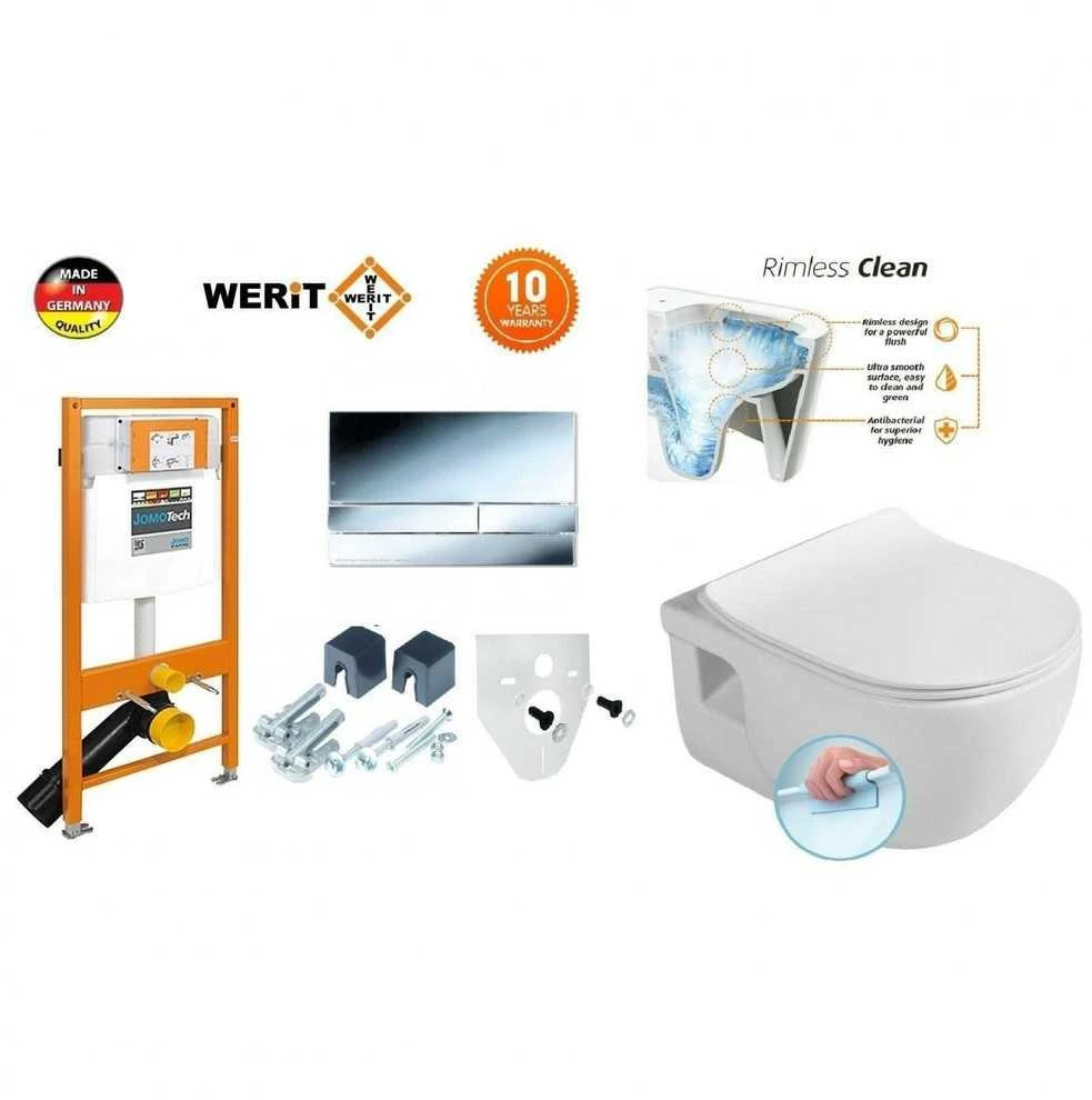 Potinkinis WC komplektas WERIT + BRILLA 174-91101300-00+100614+1703-458