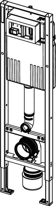 Potinkinis WC rėmas TECEbase 9400440