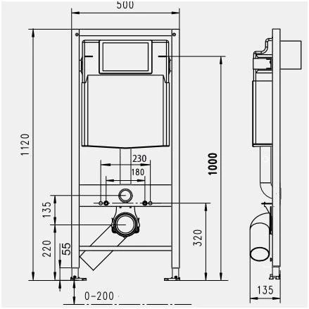 Werit P Potinkinis WC rėmas WERIT JOMO 174-91101300-00