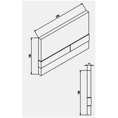 Werit P Potinkinis WC rėmas WERIT JOMO 174-91101300-00