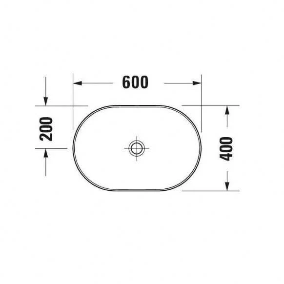 Duravit izlietne D-Neo, 600x400 mm, uz virsmas, balta