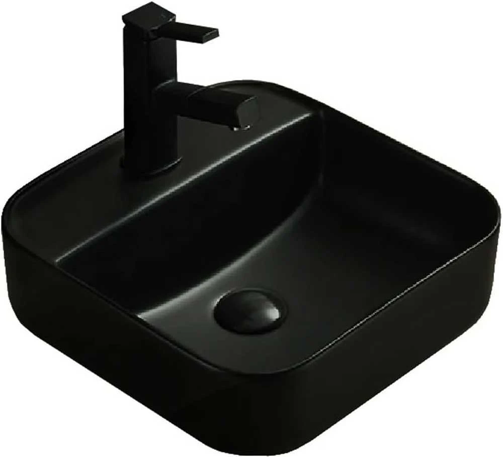Praustuvas Mexen Silvia, 39 cm, Juodas mat