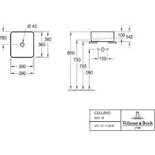 Villeroy & Boch Praustuvas VB Collaro 380 x 380 mm 4A213801