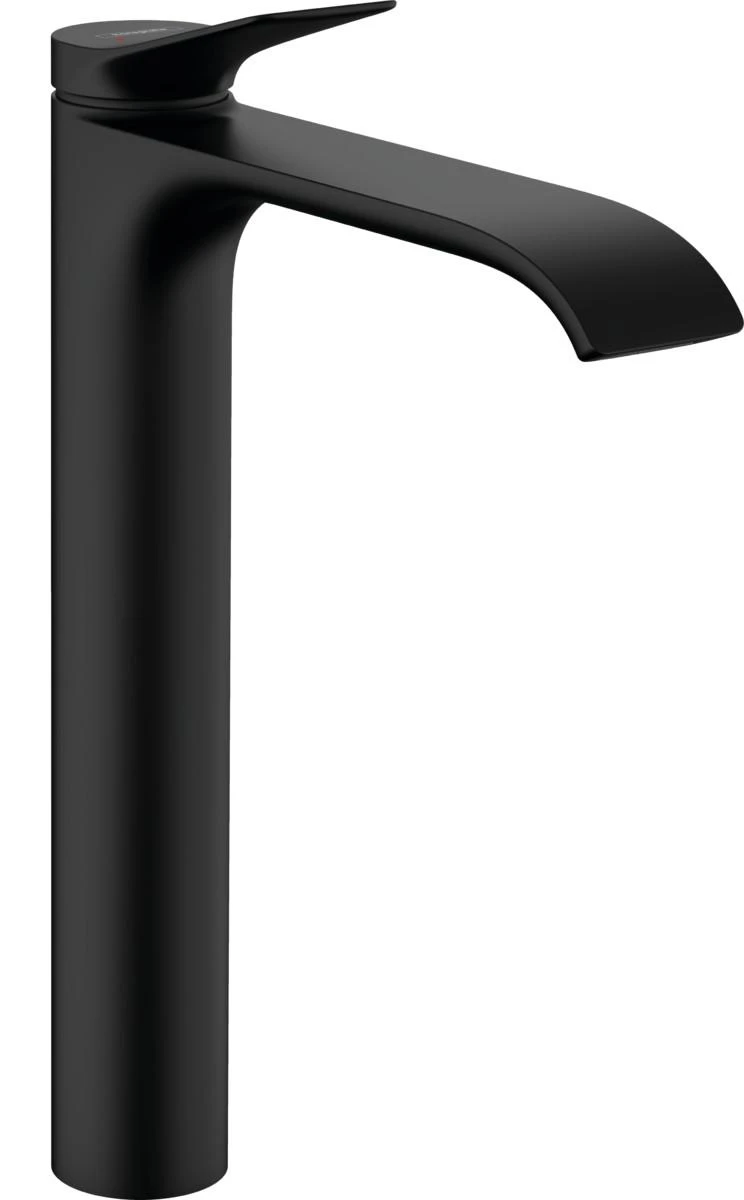 Praustuvo maišytuvas Hansgrohe 75040670, su dugno vožtuvu, juodas matinis