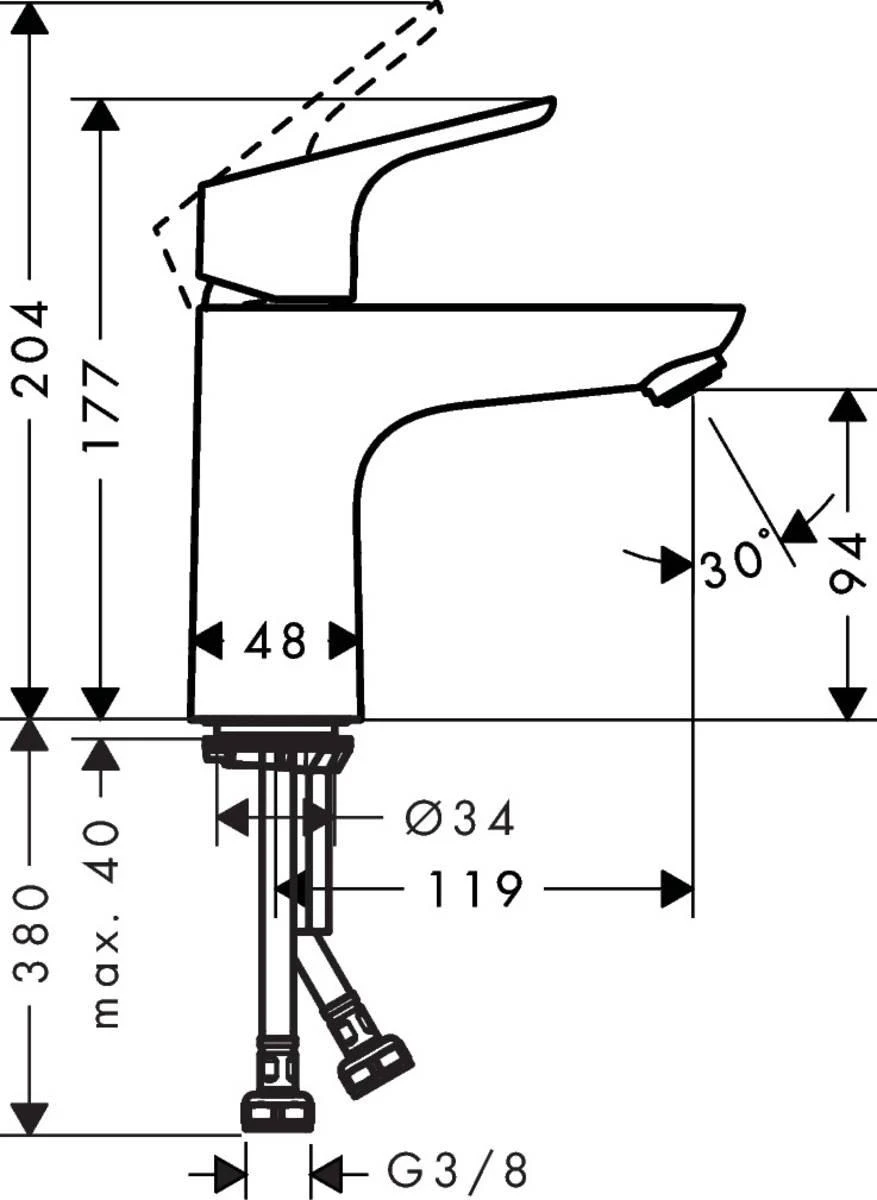 Praustuvo maišytuvas Hansgrohe Focus E2 31517000