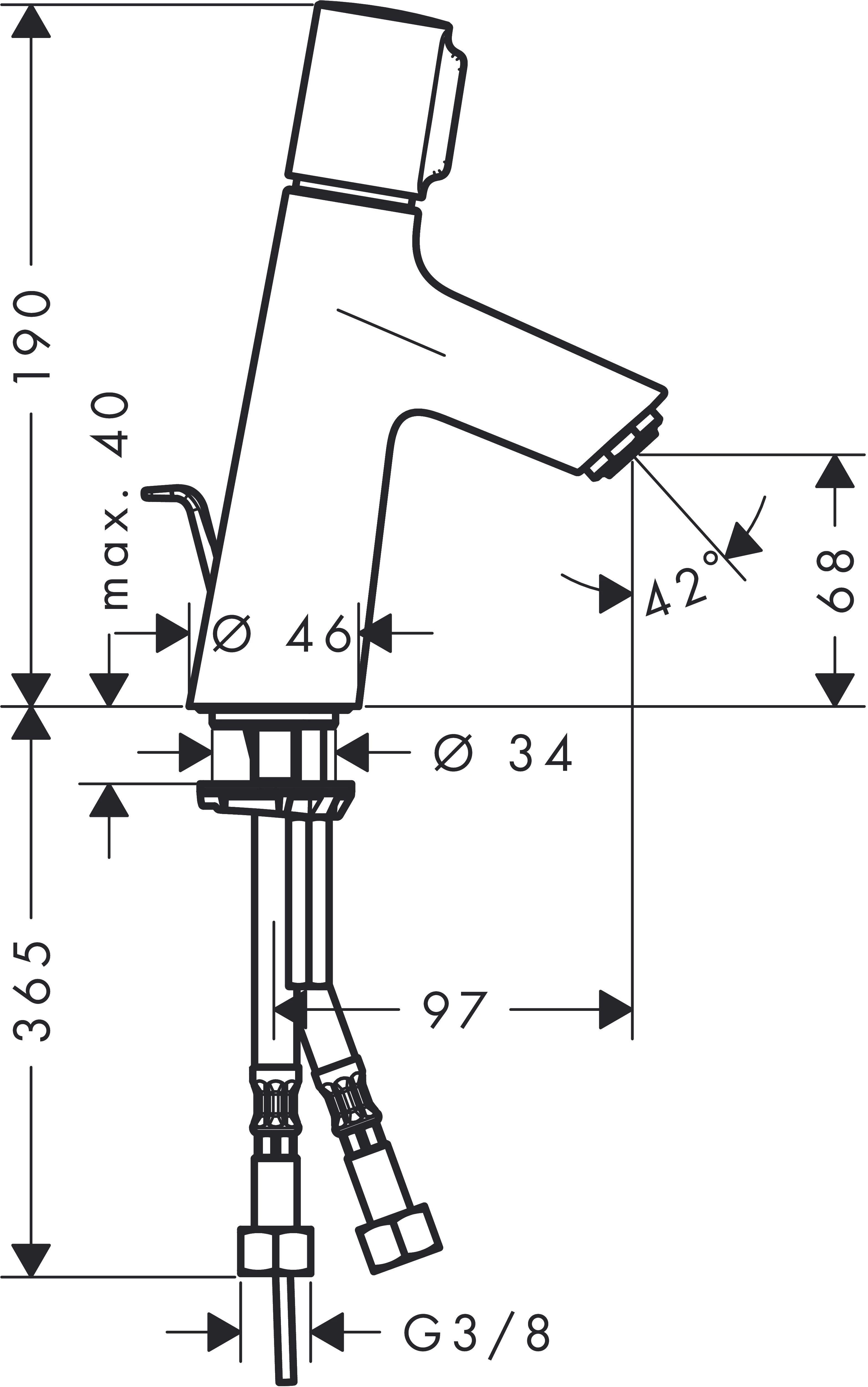 Praustuvo maišytuvas Hansgrohe Talis S80 72040000
