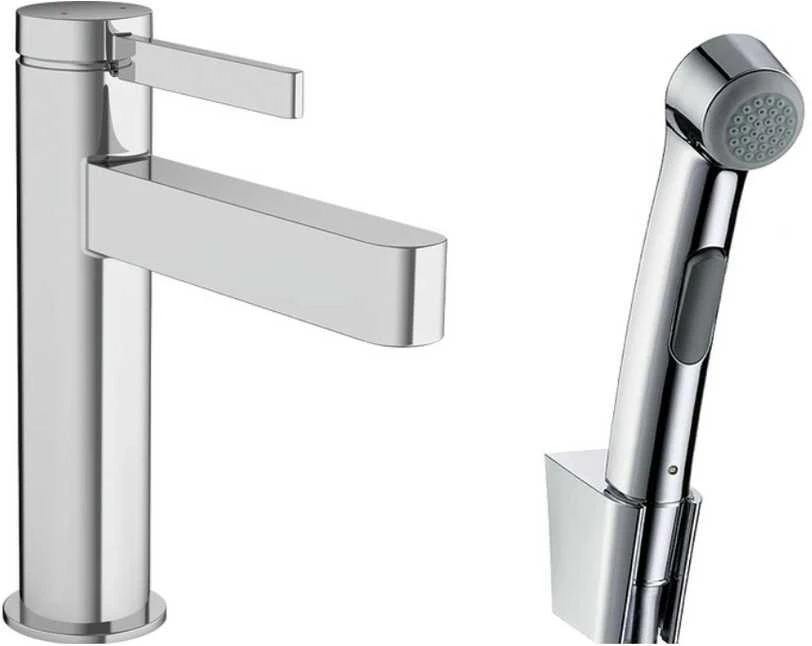 Praustuvo maišytuvas su bide dušeliu Hansgrohe Finoris, 76210000, chromo