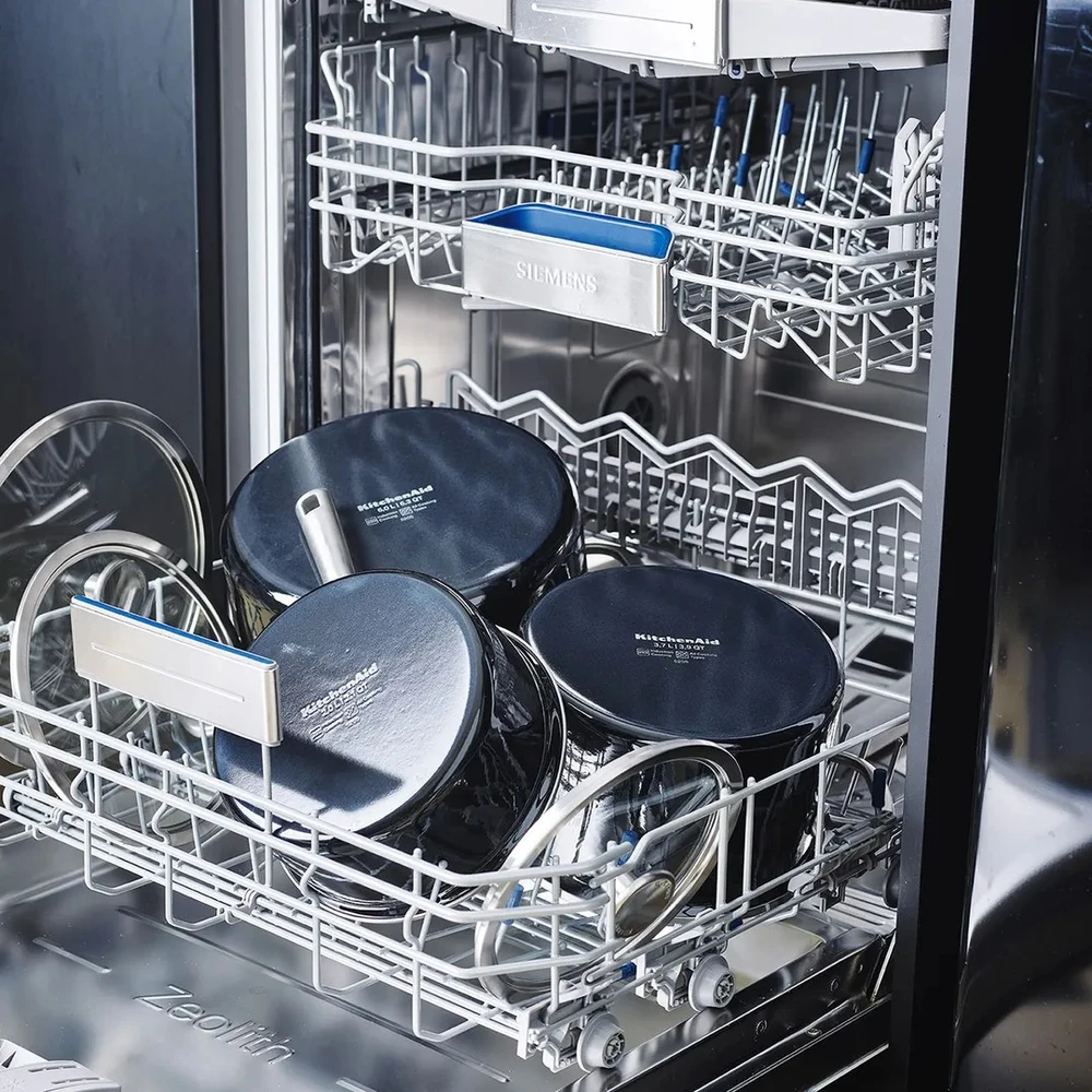 Kitchenaid 2 l emaliuotas puodas su dangčiu juodas