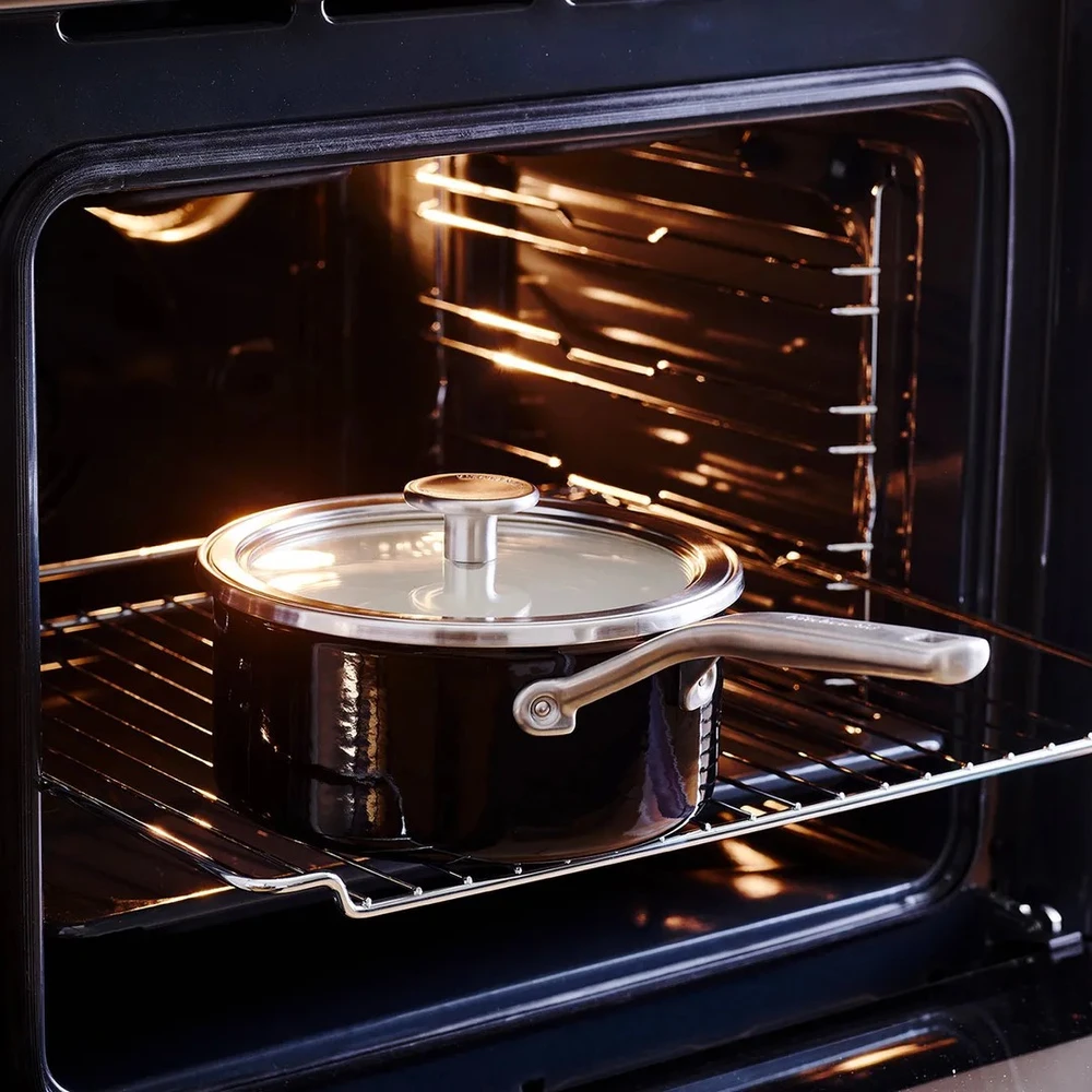 Kitchenaid 2 l emaliuotas puodas su dangčiu juodas