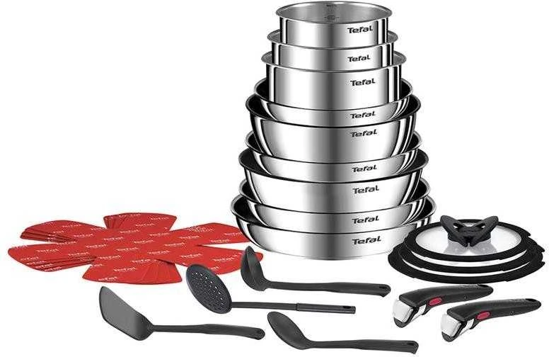 Puodų ir keptuvių rinkinys Tefal Ingenio Emotion, 22 dalių (L897SM74)
