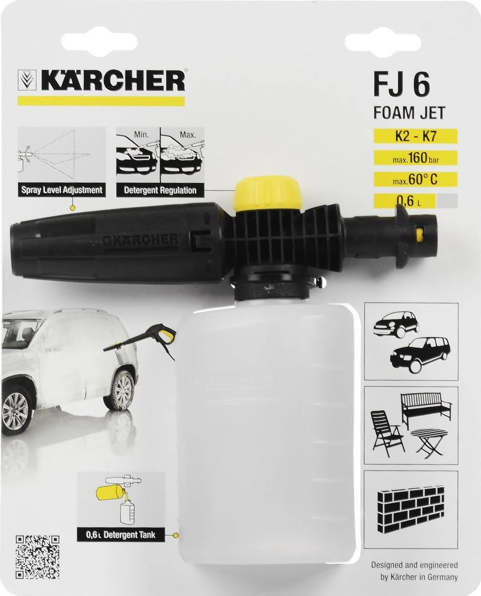 Reguliuojamas putų antgalis KARCHER FJ 6, 0,6L 2.643-147