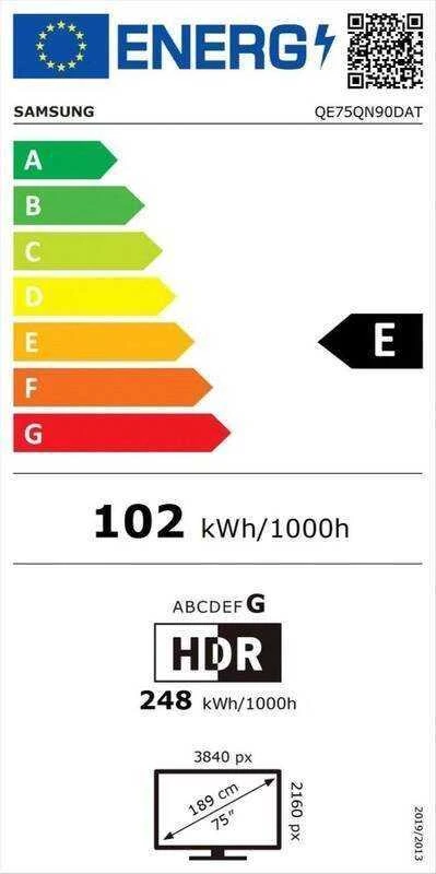 SAMSUNG QN90 QE75QN90DATXXH 75 colių Mini LED Televizorius
