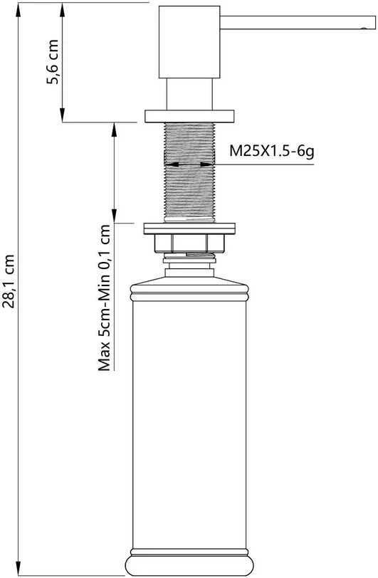 Quadron Dozatorius LORI nerūd. pl. 500 ml