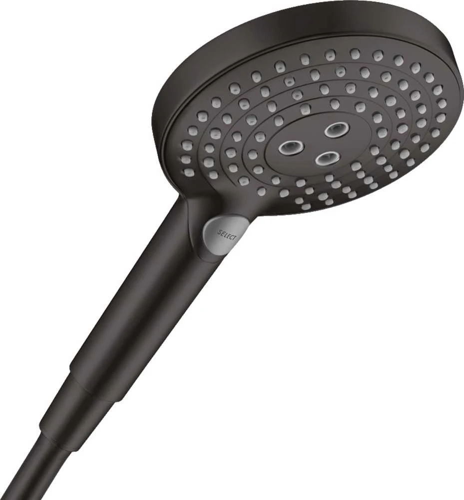 Rankinis dušas Hansgrohe Raindance Select S 120 3jet PowderRain, 26014670, juodas matinis
