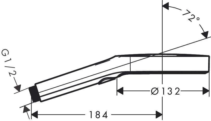 Rankinis dušas Hansgrohe Rainfinity 130 3jet, juodas 26864670