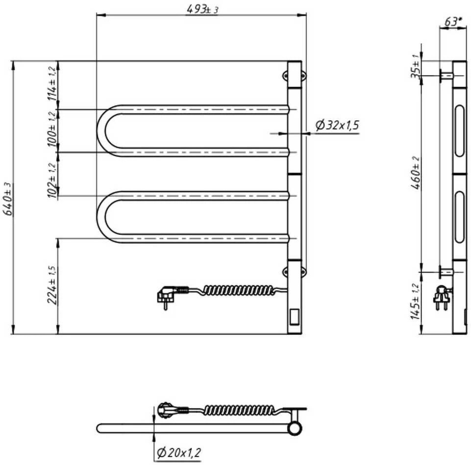 Rankšluosčių džiovintuvas Navin Fouette 480*600 Sensor 10-012033-4860