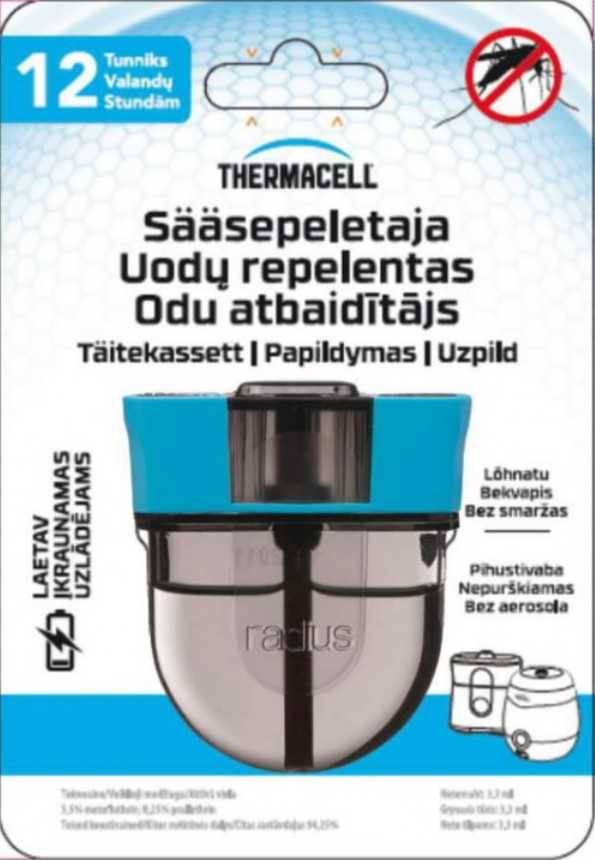 Thermacell Repelento užpildymo kasetė veikianti 40 val.