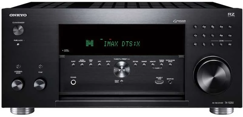 Onkyo TX-RZ50 resyveris, priekinė panelė