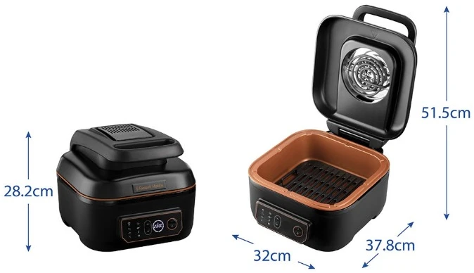 Karšto oro gruzdintuvė - Russell Hobbs SatisFry 5.5L 1745W Juodas