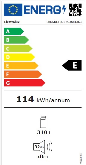 Šaldytuvas Electrolux ERD6DE18S1