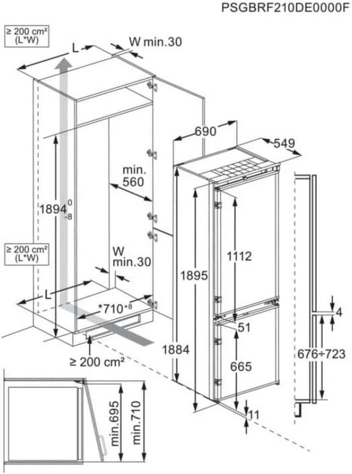 Šaldytuvas Electrolux KNG7TE75S