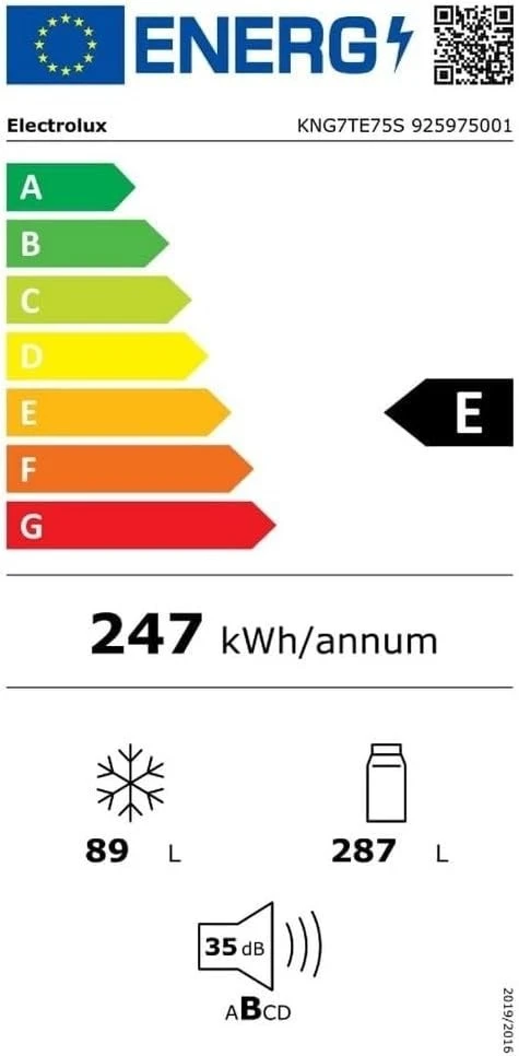 Šaldytuvas Electrolux KNG7TE75S
