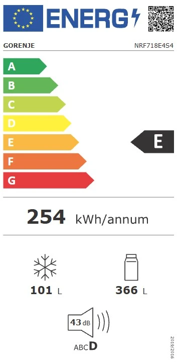 Šaldytuvas Gorenje NRF718E4S4