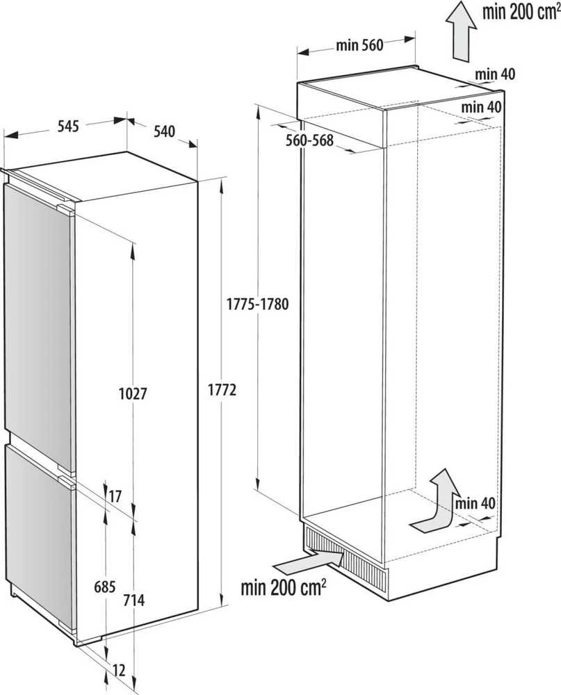 Šaldytuvas GORENJE NRKI517E42