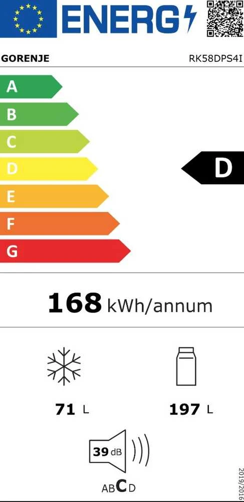 Šaldytuvas Gorenje RK58DPS4I