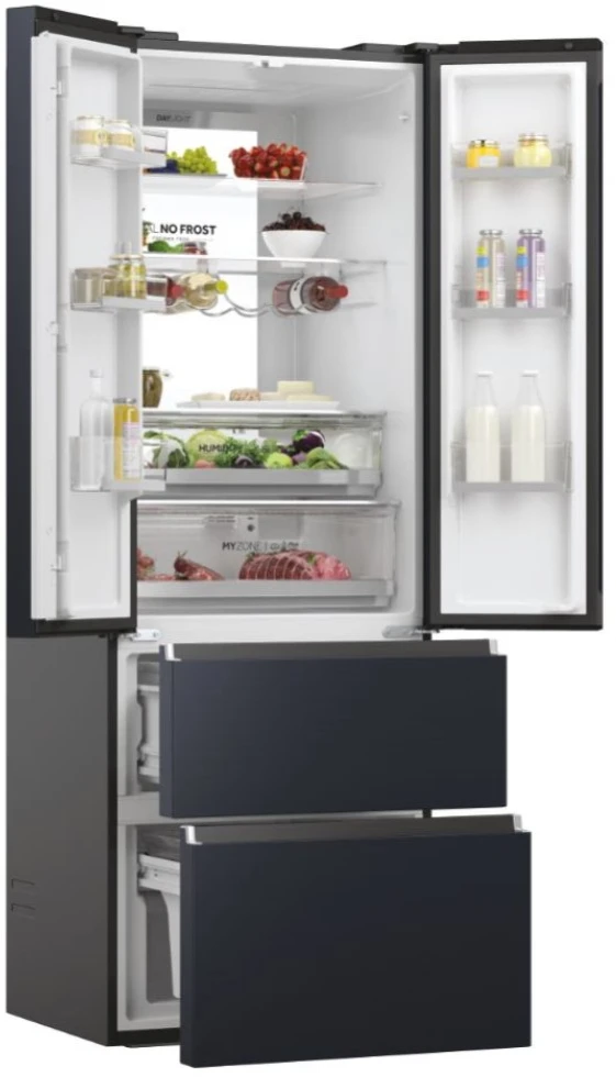 Haier Side by side Šaldytuvas HFW7720ENMB (477L; juodas)