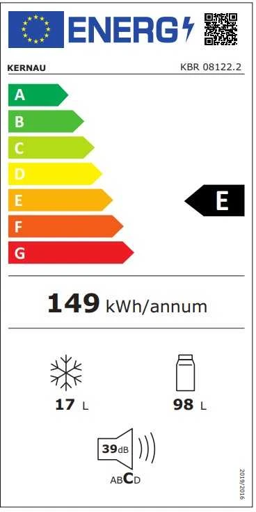 Šaldytuvas Kernau KBR 08122.2