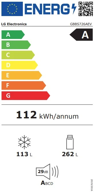 Šaldytuvas LG GBBS726AEV