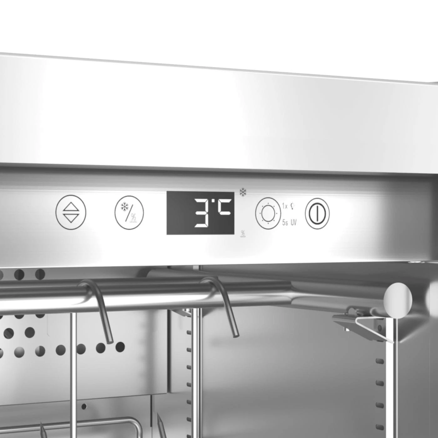 Šaldytuvas Caso | Sauso brandinimo spinta su kompresorine technologija | DryAged Master 63 | Energijos vartojimo efektyvumo klasė netaikoma | Maisto brandinimo spinta su kompresorine technologija | Laisvai pastatoma | Butelių talpa netaikoma | Aušinimo tipas: kompresorinė technologija | Nerūdijantis plienas