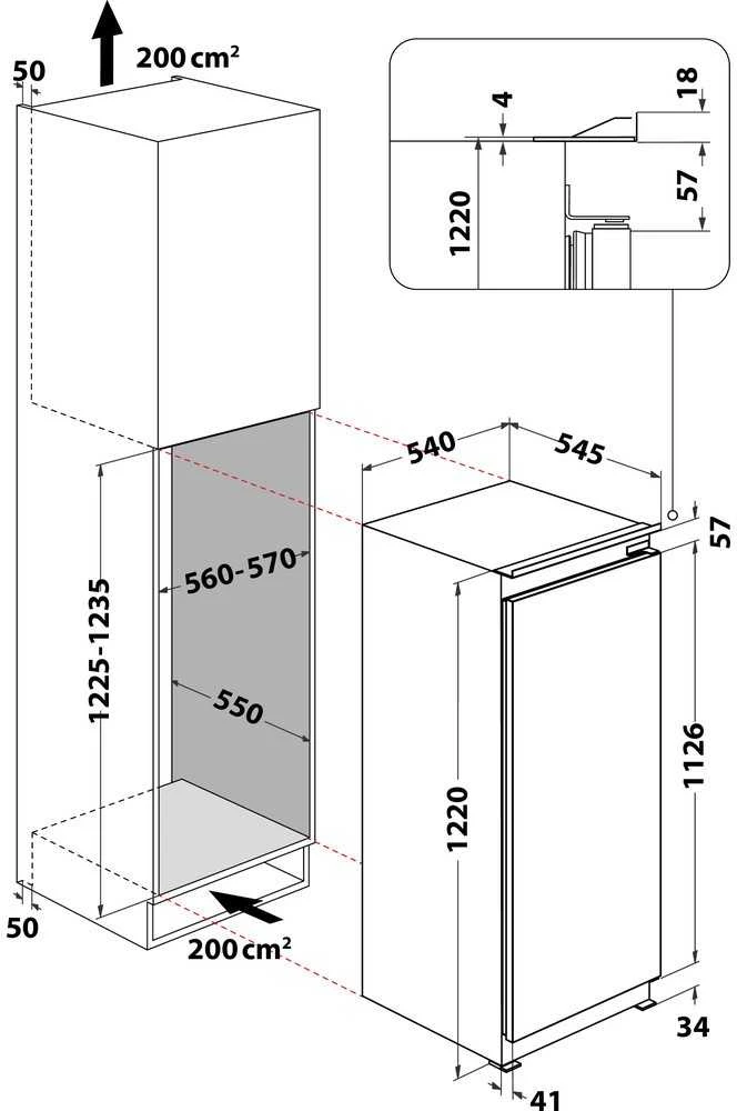 Šaldytuvas Whirlpool ARG 7342