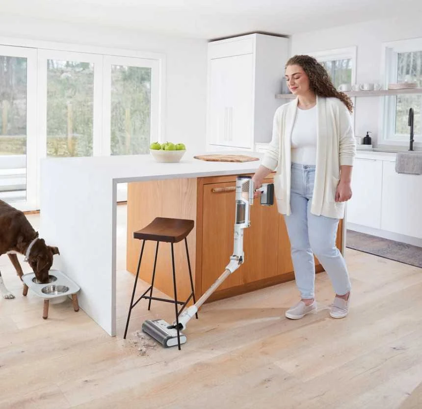 Shark Detect Clean & Empty, baltas - Belaidis dulkių siurblys IW3612EU