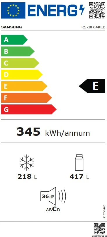 Šaldytuvas Samsung RS70F64KEBEO