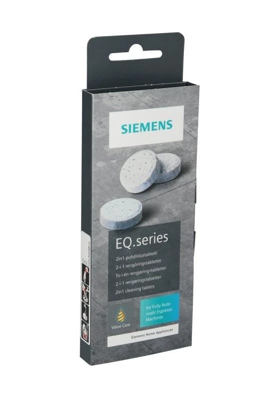 Valymo tabletės kavos aparatams Siemens TZ80001B, 10 vnt.