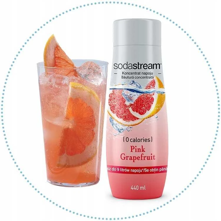 Greipfrutų skonio SodaStream Zero Pink Grapefruit sirupas, 440ml