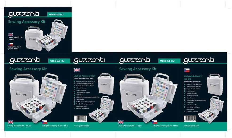 Siuvimo priedų rinkinys Guzzanti GZ-112