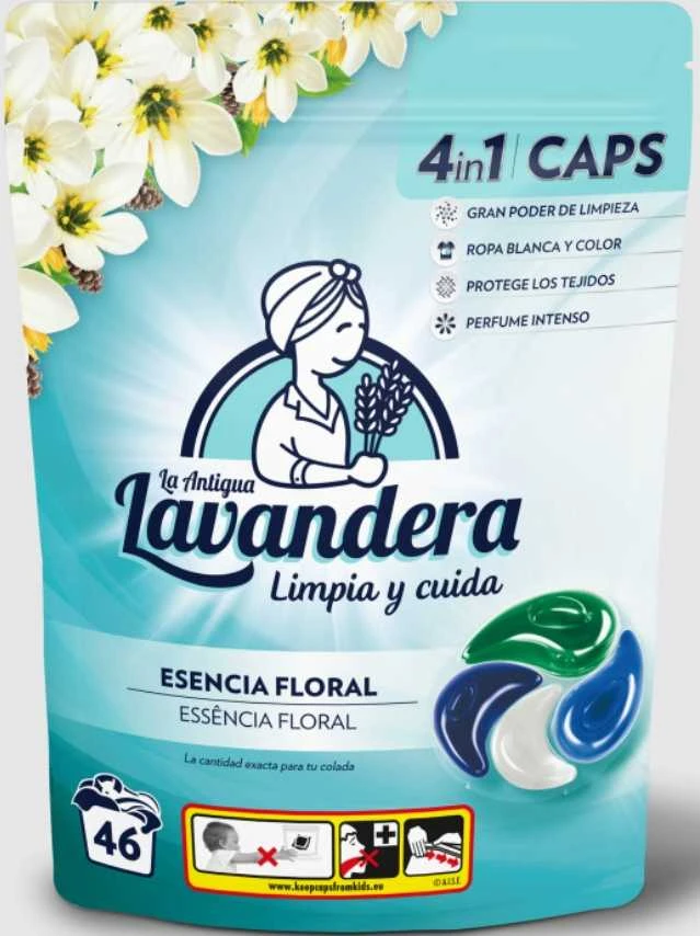 Skalbimo kapsulės „Lavandera“ Gelių kvapo 22g 46vnt