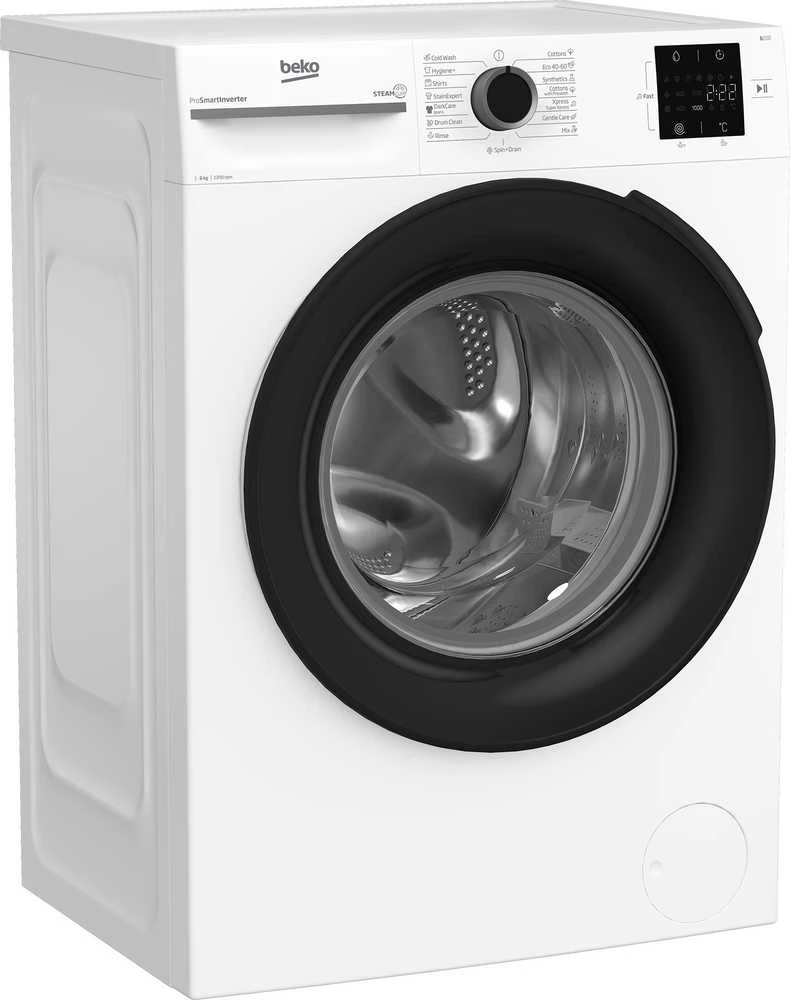 BEKO Skalbimo mašina BM1WFSU36233WB, 6kg, Energy class B, 44.6 cm, 1200 rpm, Inverter motor, Steam Cure