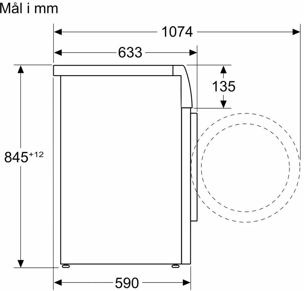 Skalbimo mašina Bosch WGH256AWSN, 10 kg